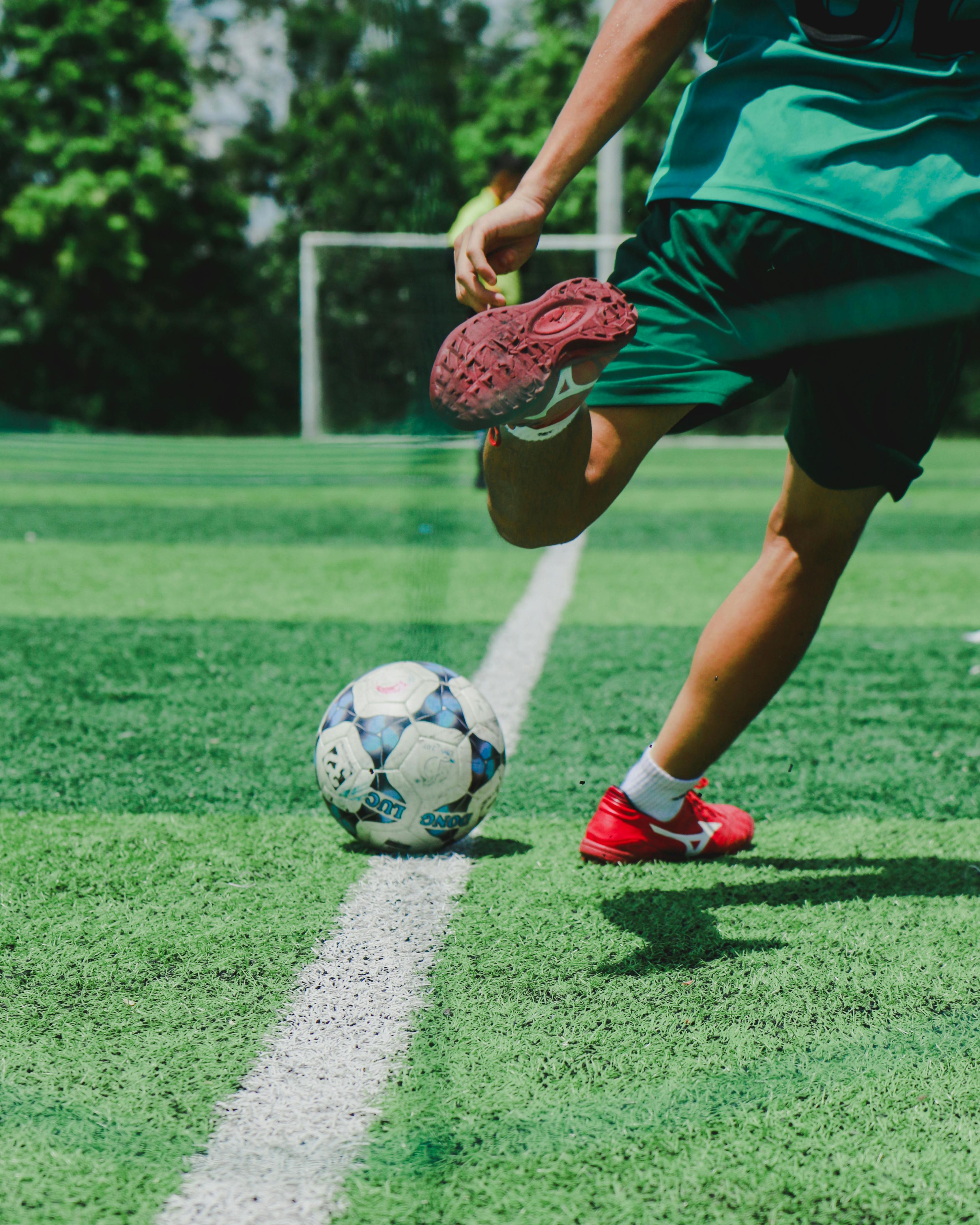 Football player on field