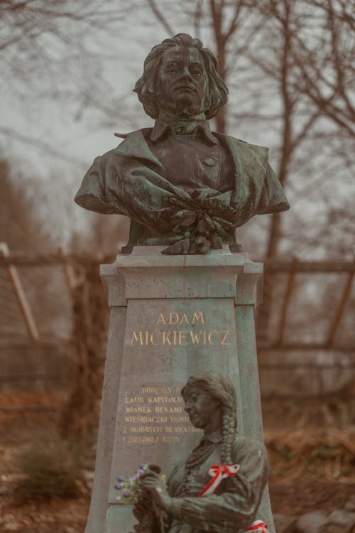 Ingyenes stockfotó ádám mickiewicz, emlékmű, Férfi témában