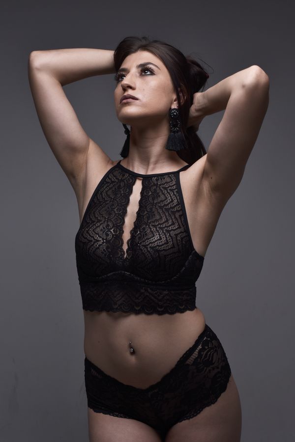 black lingerie set
