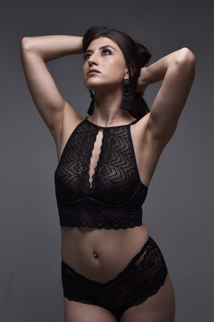 black lingerie set