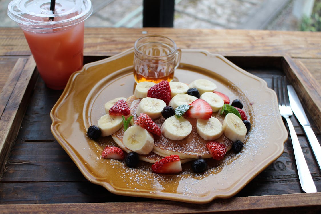 Free Photo Of Pancake With Fruits Stock Photo