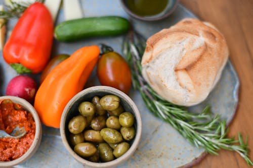 Kostenloses Stock Foto zu abendessen, blatt, brot