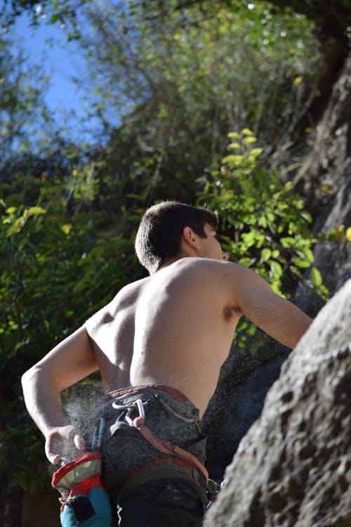 Free stock photo of rock climbing Stock Photo