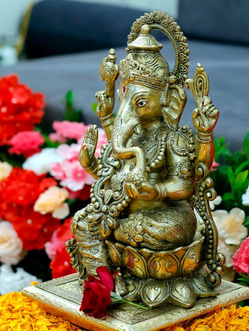 Kostnadsfri bild av andlighet, blommor, ganesha