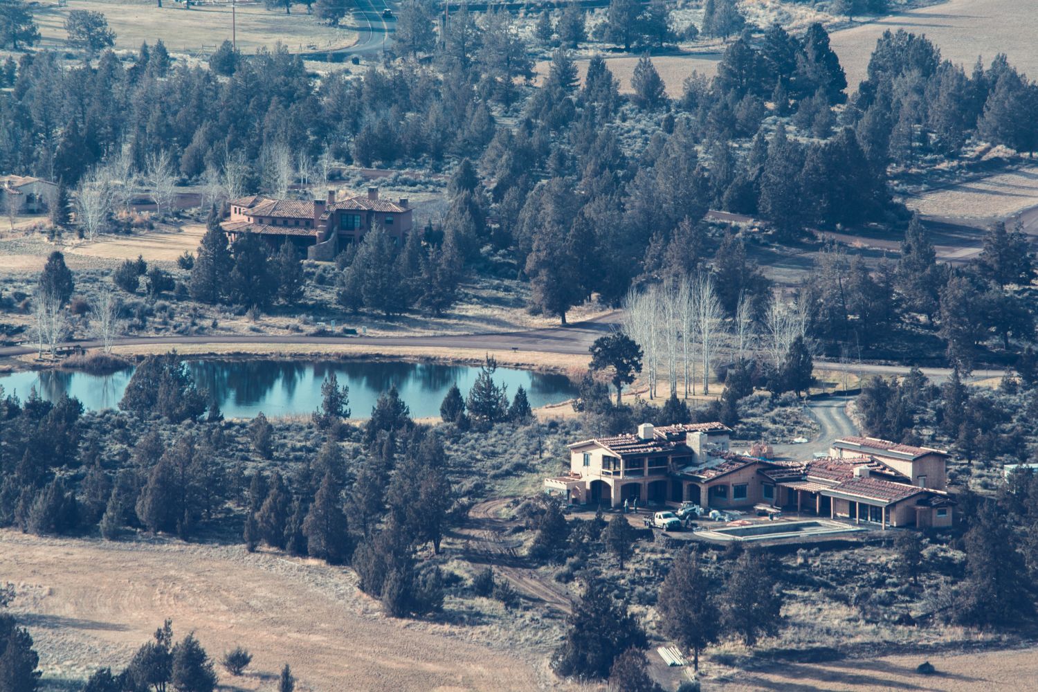 Acreage view in summer