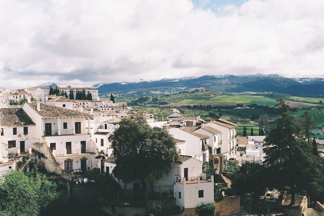 Immagine gratuita di alberi, campagna, case