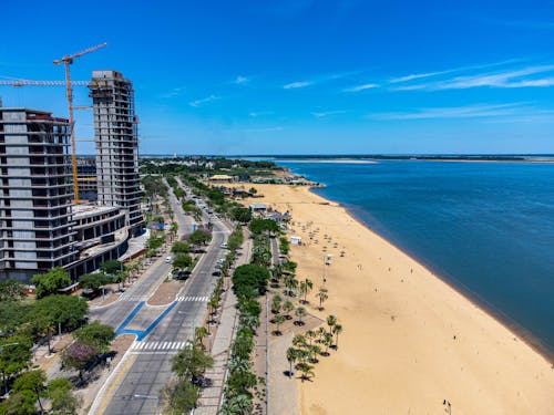 Beach in Costanera Corrientes in Argentina