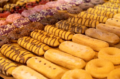 Free stock photo of chocolate, donut shop, flour Stock Photo