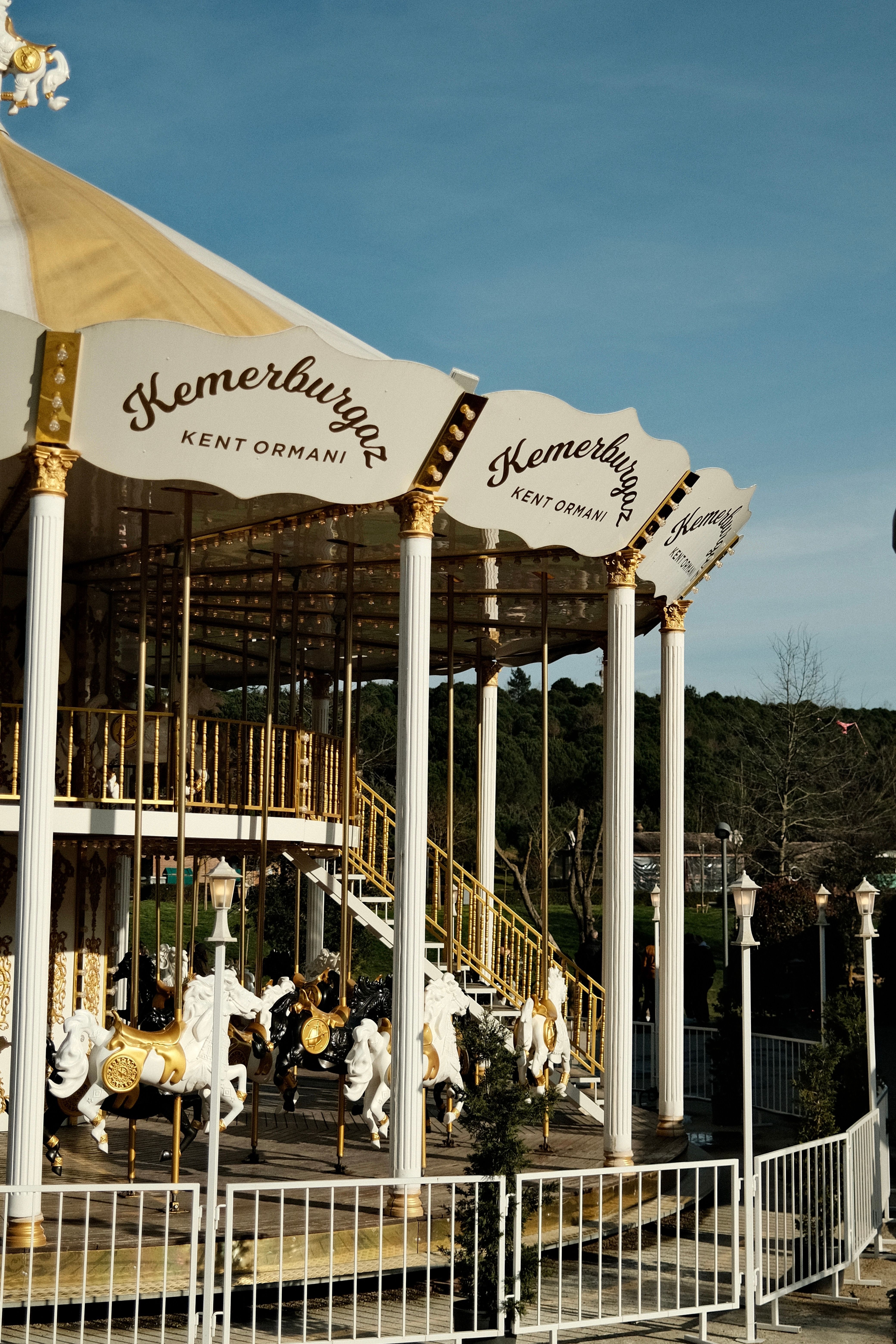 View of a Carousel in a Park in Istanbul · Free Stock Photo