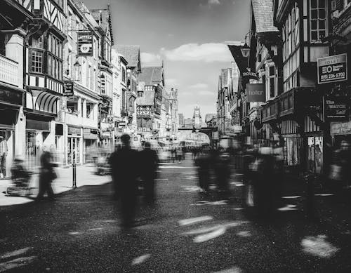 Free Monochrome Photo Of City During Daytime Stock Photo