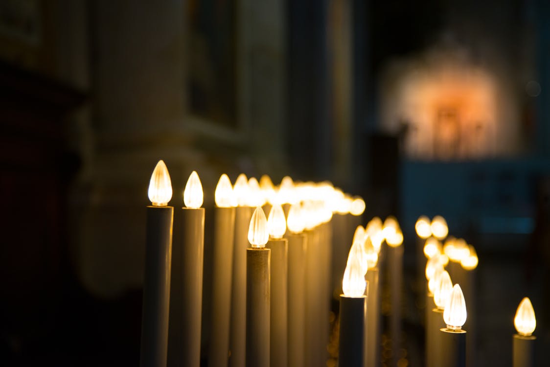 Free Closeup Photography of Candle Lamp Line Stock Photo