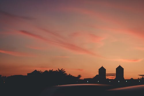 Immagine gratuita di città, sole, tramonto