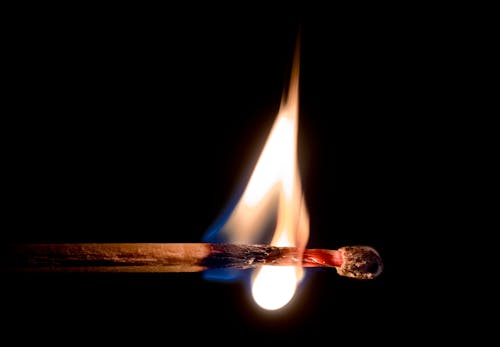 Free Lighted Matchstick Stock Photo