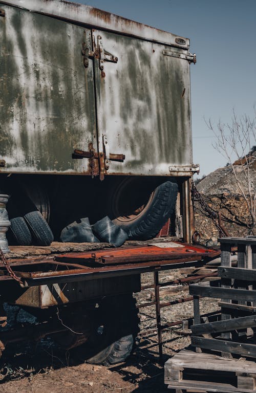 Imagine de stoc gratuită din abandonat, bătrân, camion