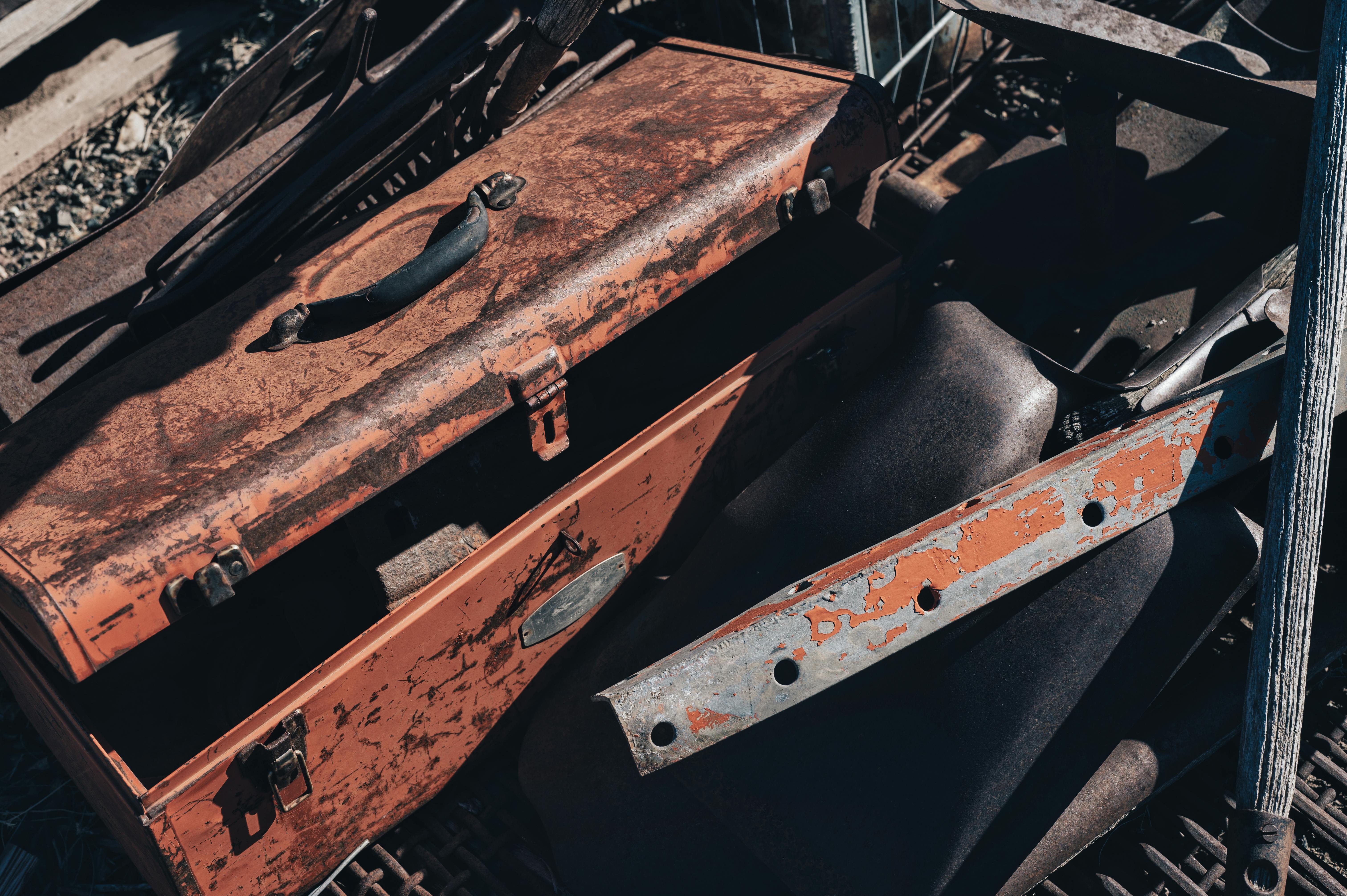 Rusty Tools In A Toolbox