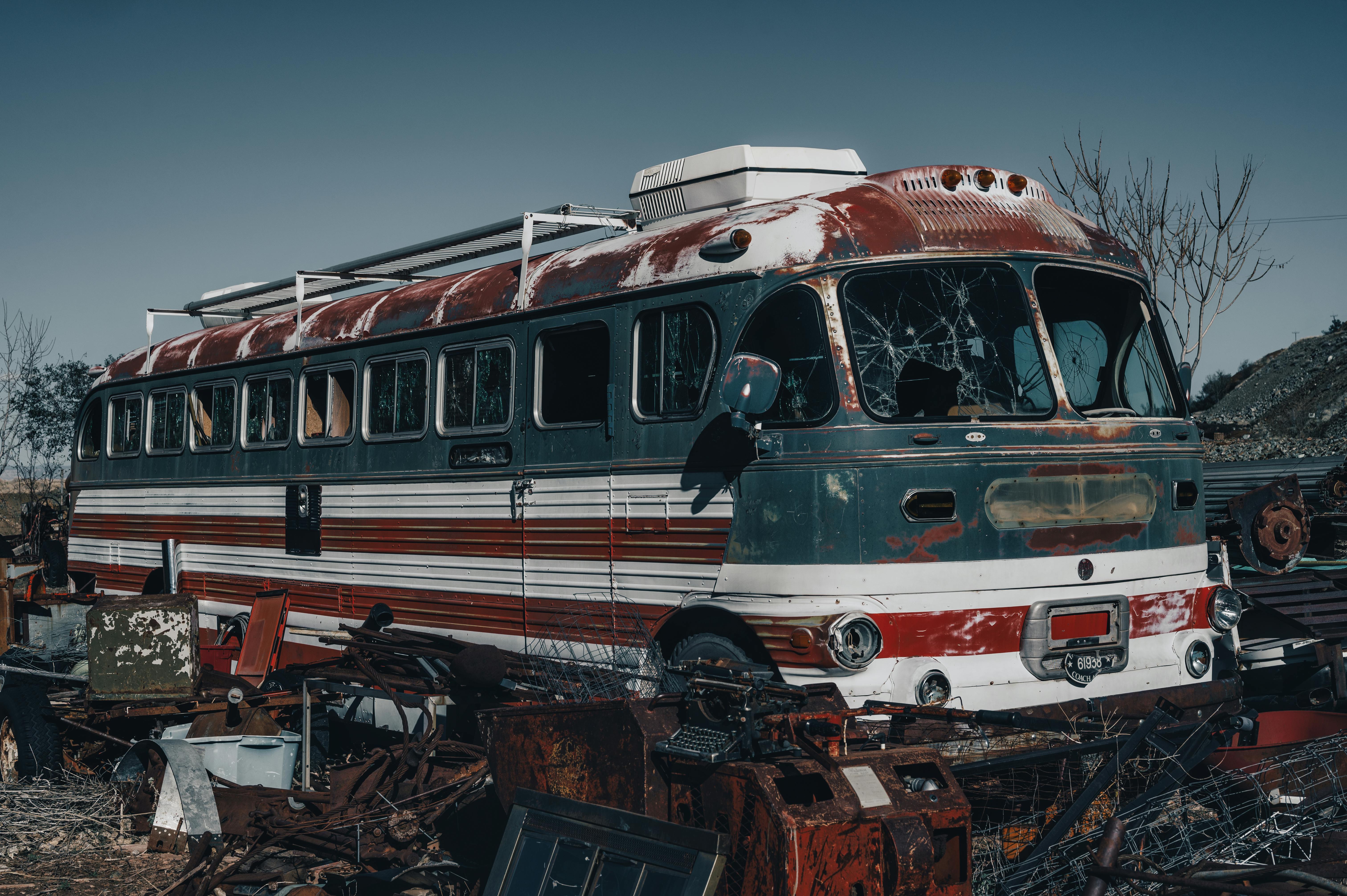 An Abandoned Bus · Free Stock Photo