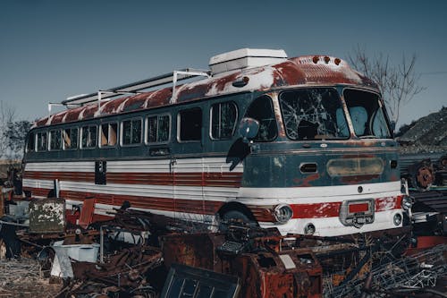Darmowe zdjęcie z galerii z autobus, opuszczony, pojazd