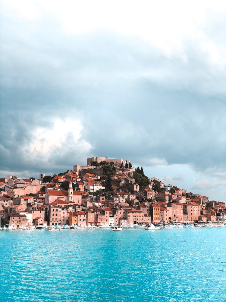 Beach Side Town Landscape