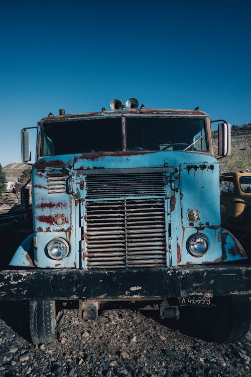 Kostenloses Stock Foto zu abholen, blaues auto, fahrzeug