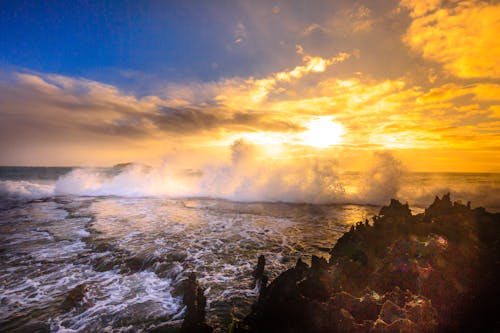 Δωρεάν στοκ φωτογραφιών με skyscape, Surf, ακτή