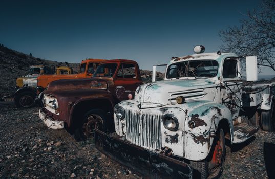 Tractors in a Scrapyard
