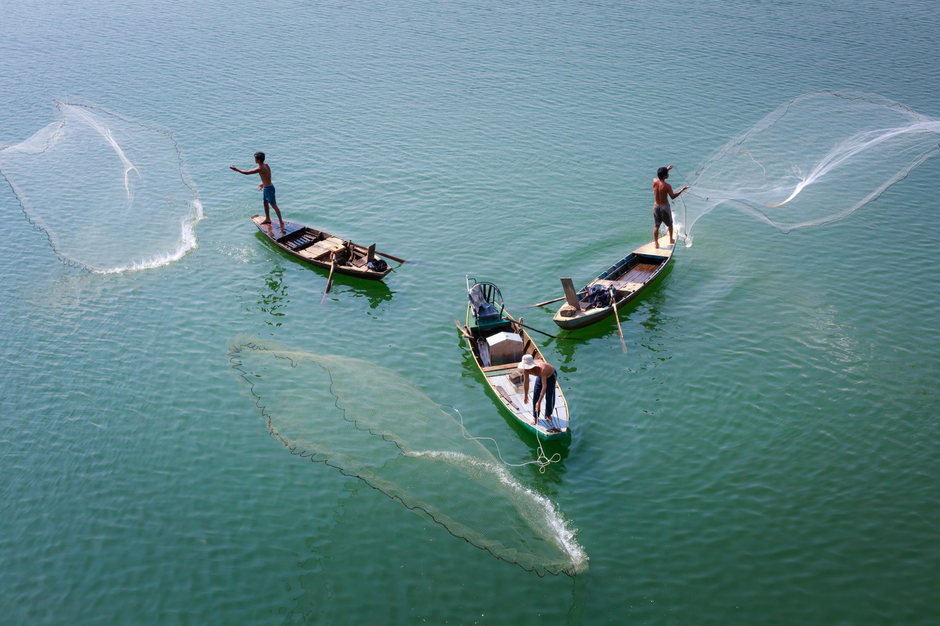 Photo Of People Catching Fishes