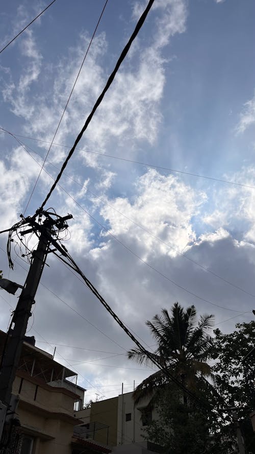 Immagine gratuita di bangalore, cavi elettrici, cielo