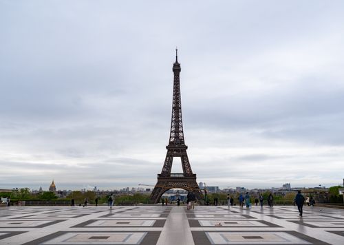 Free Stunning view of the iconic Eiffel Tower in the heart of Paris, France. Stock Photo