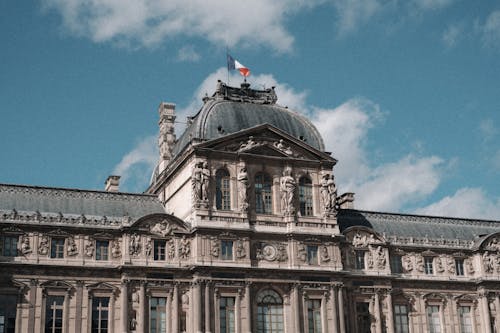 Kostenloses Stock Foto zu flagge, frankreich, gebäude