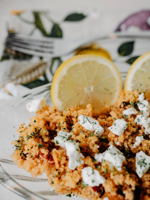 Delicious Homemade Couscous with Cheese and Lemon