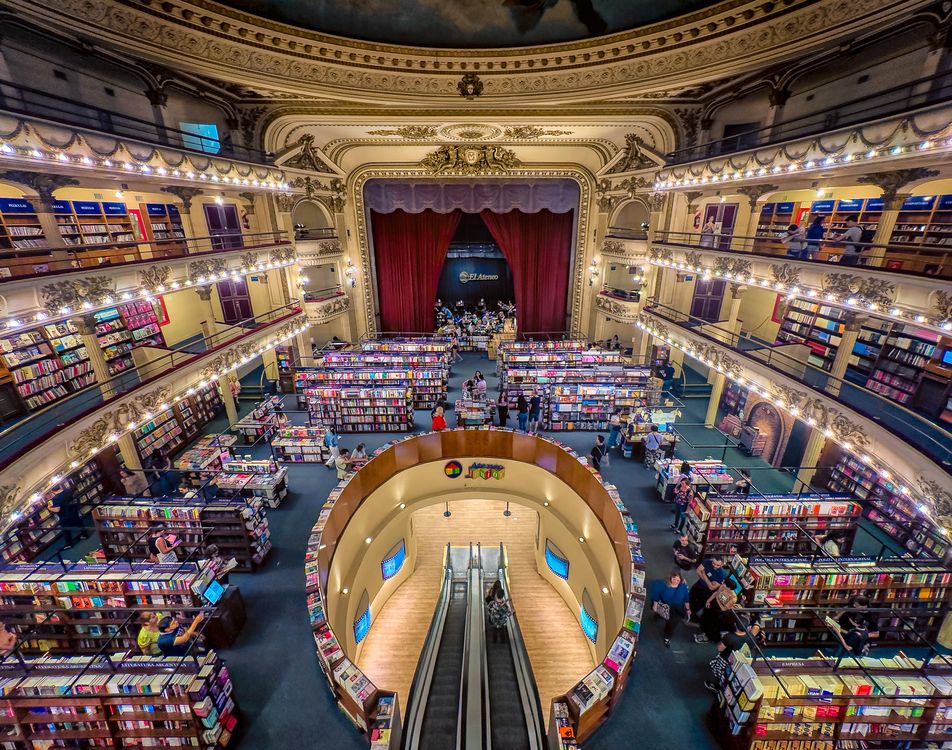 Library Settings Theater El Ateneo Grand Splendid Library in Buenos Aires · Free Stock Photo