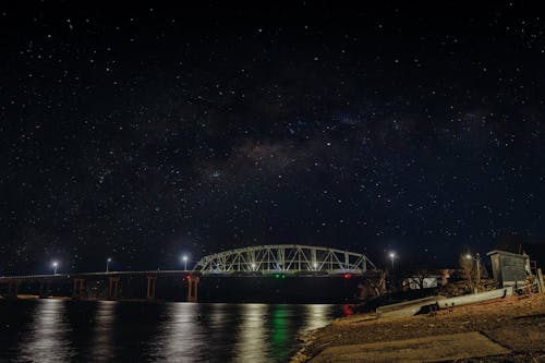 Бесплатное стоковое фото с Астрономия, звезды, мост