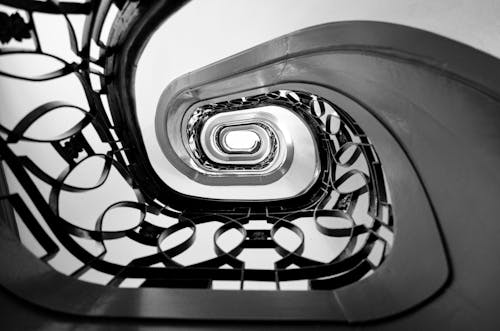 Darmowe zdjęcie z galerii z abstrakcyjny, architektura, czarno-białe tło