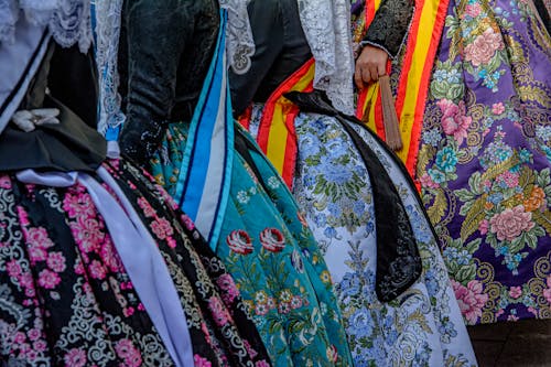 Foto profissional grátis de bordado, Espanha, estampa floral