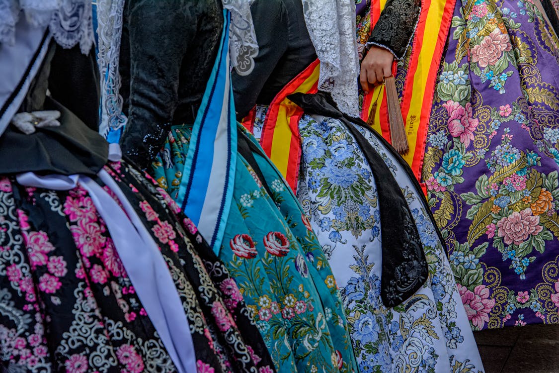 Kostnadsfri bild av blommönster, broderi, falleras