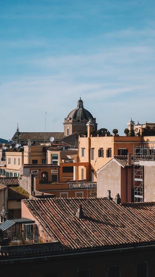 A view of the rooftops of rome