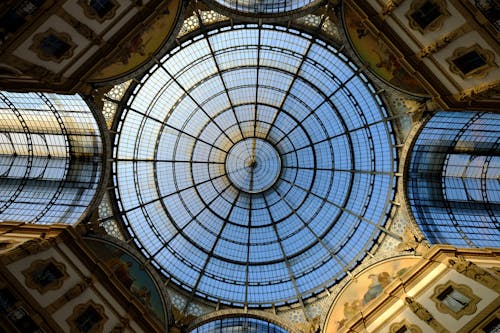 Free Brown and Blue Dome Interior Stock Photo
