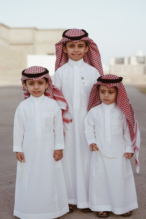 Free Boys in Traditional Clothing Stock Photo