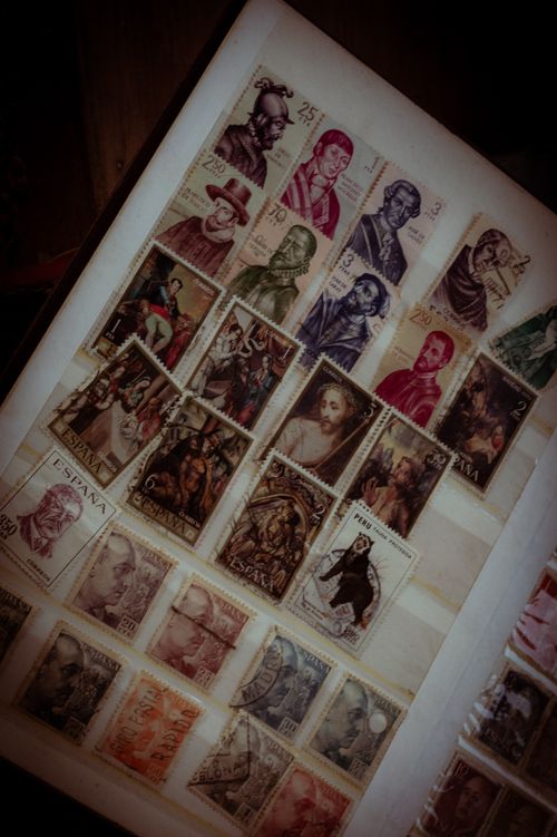 Free sellos postales  Stock Photo