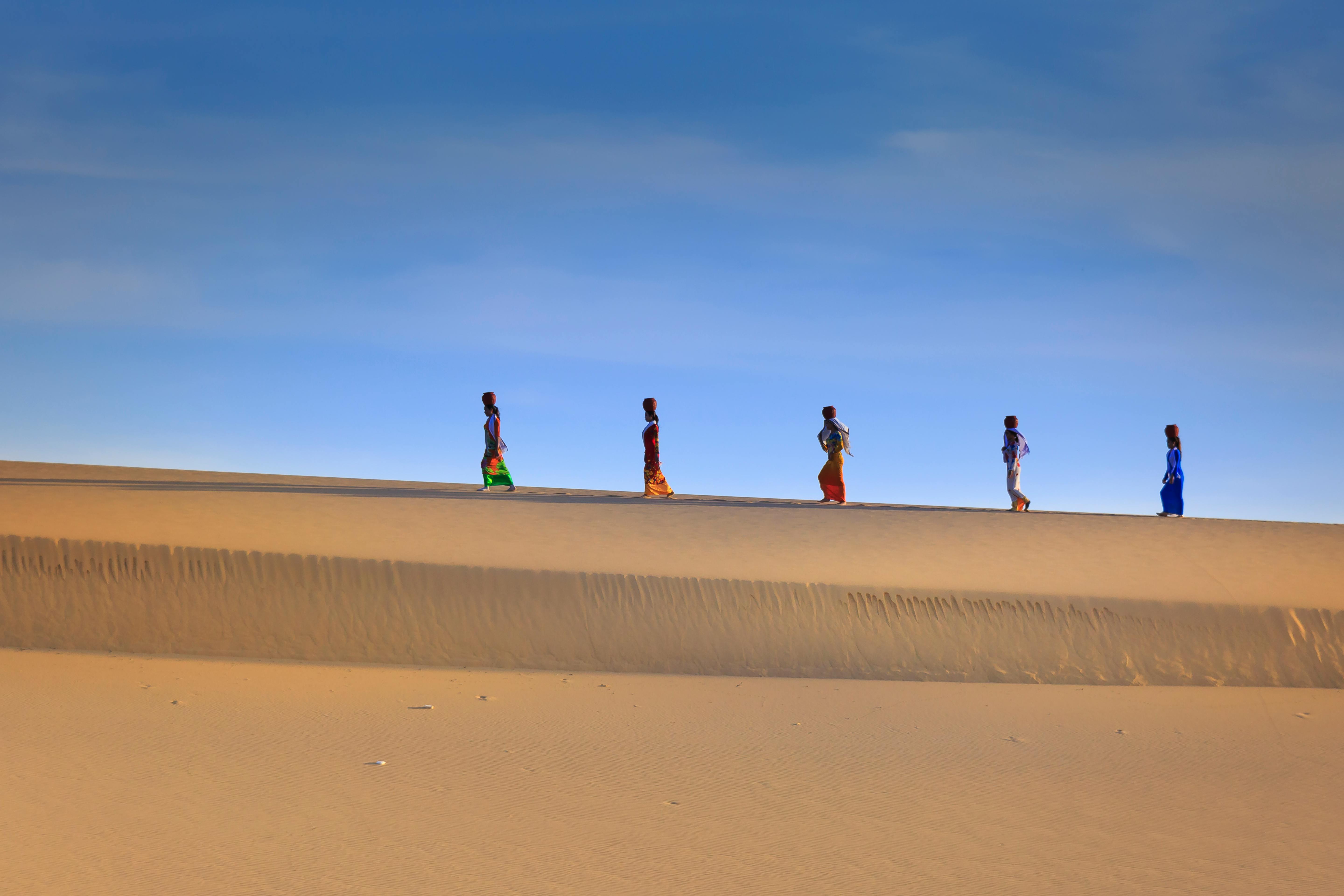 People Walking on Desert · Free Stock Photo