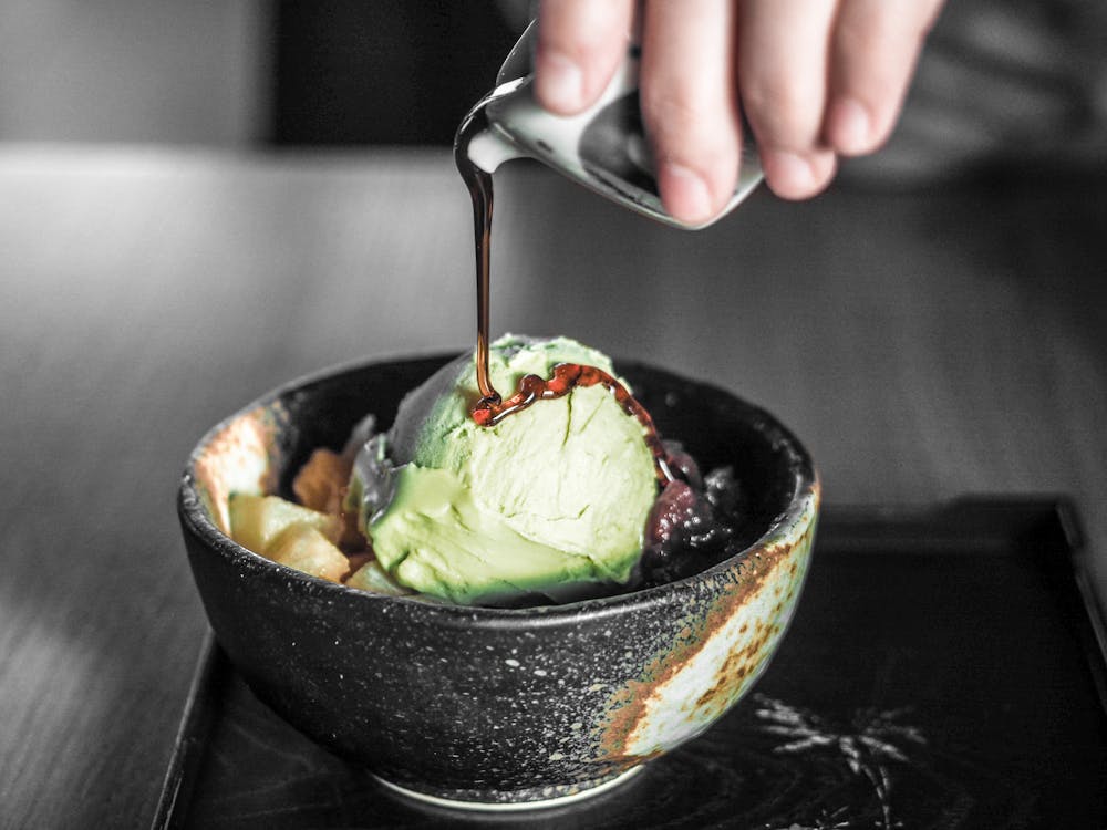 Ice Cream With Chocolate Syrup · Free Stock Photo