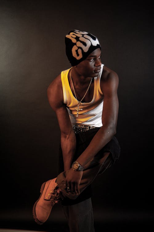 Ingyenes stockfotó afro-amerikai férfi, álló kép, csizma témában