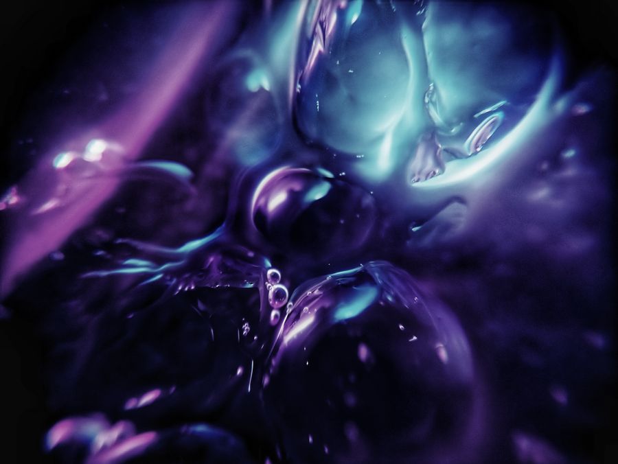 Abstract violet light waves