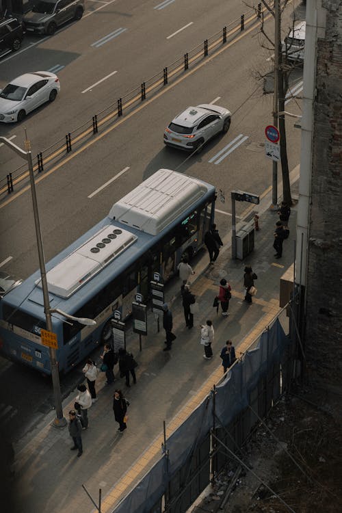 Základová fotografie zdarma na téma autobus, lidé, městský