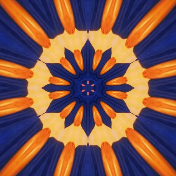 Blue and Orange modern art