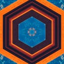 Brown and Blue Illustration