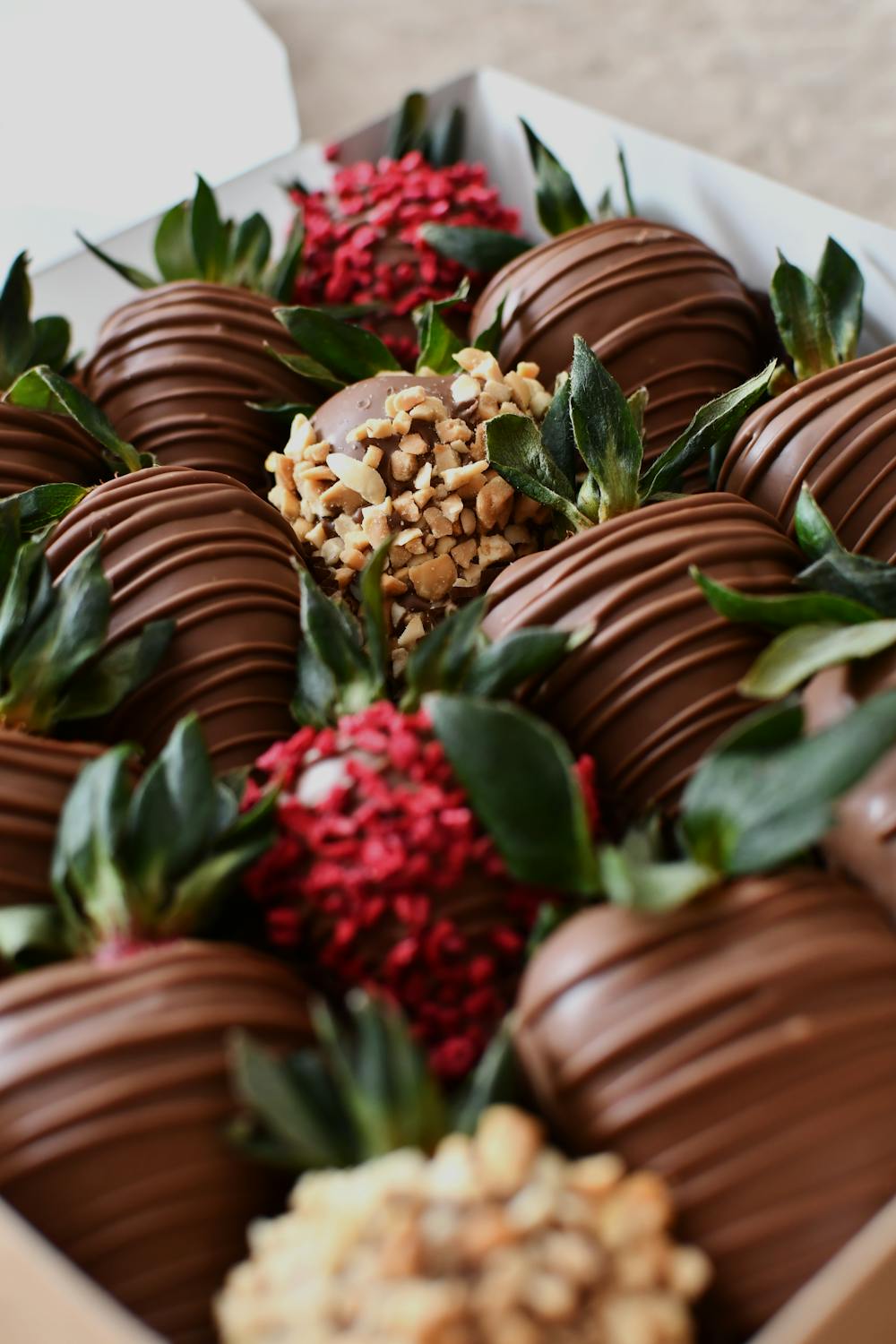 Chocolate-Dipped Strawberry Art