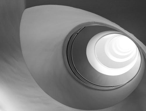 Imagine de stoc gratuită din abstract, alb-negru, formă rotundă