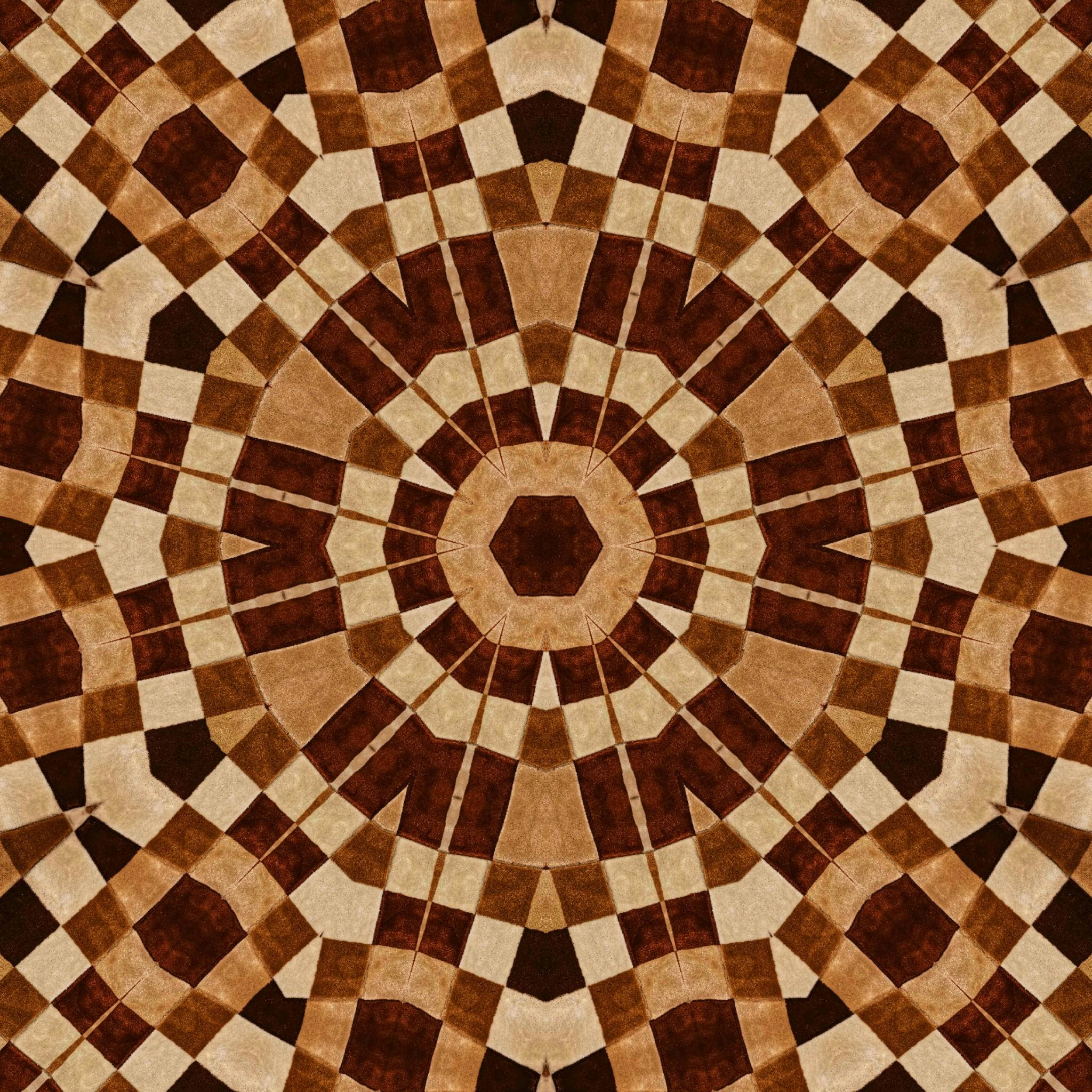 Round Brown Black And White Wallpaper Free Stock Photo