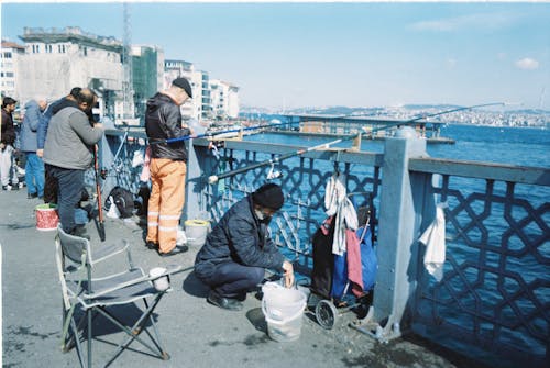 Kostenloses Stock Foto zu angeln, bosporus, brücke